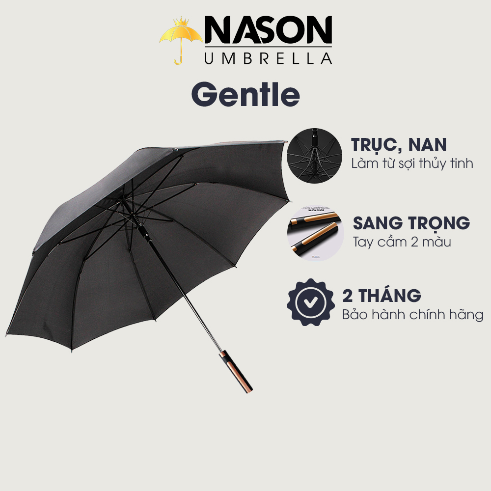 Ô thẳng cao cấp tự động một chiều Nason Umbrella Gentle
