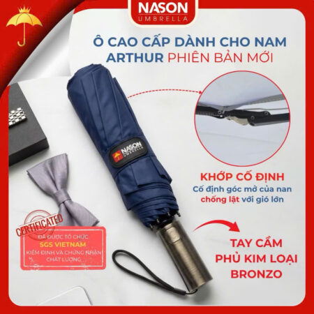 Ô dù tự động thông minh chống lật Nason Umbrella The Arthur